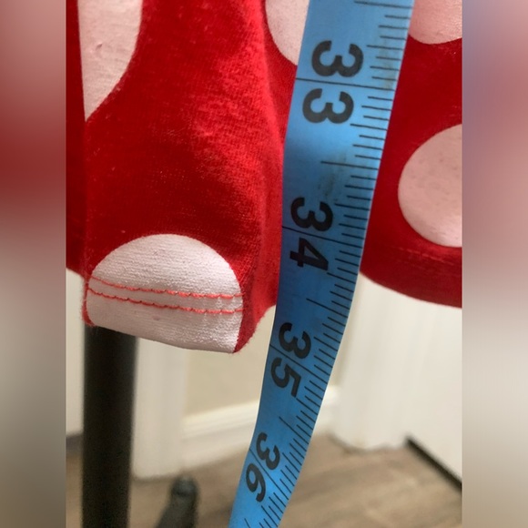 Disney Minnie Mouse Black With Red Polka Dots Tank Dress Juniors Size M 7/9 - Picture 10 of 12